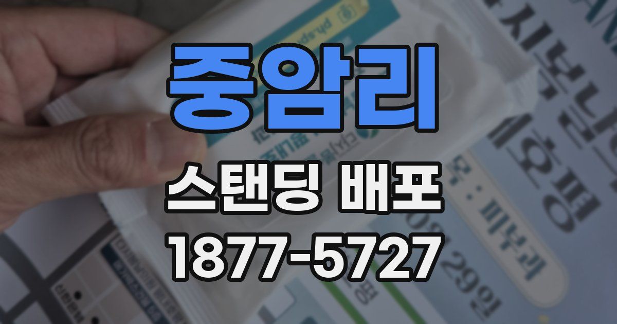 중암리 스탠딩 배포