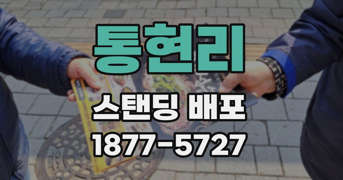 통현리 스탠딩 배포