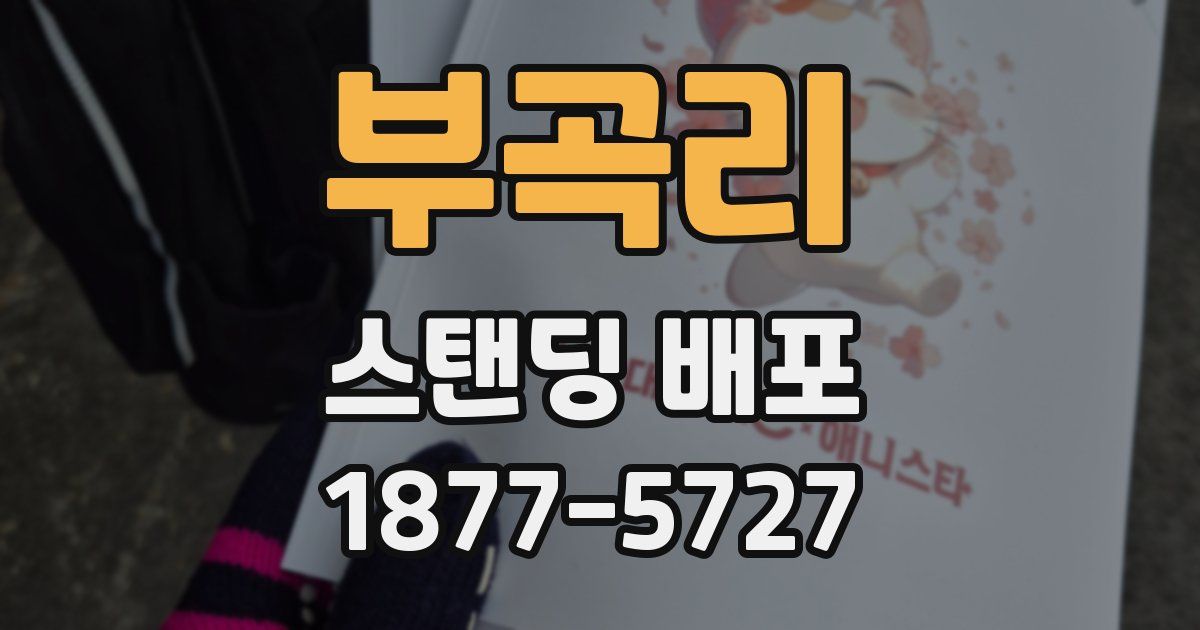 부곡리 스탠딩 배포