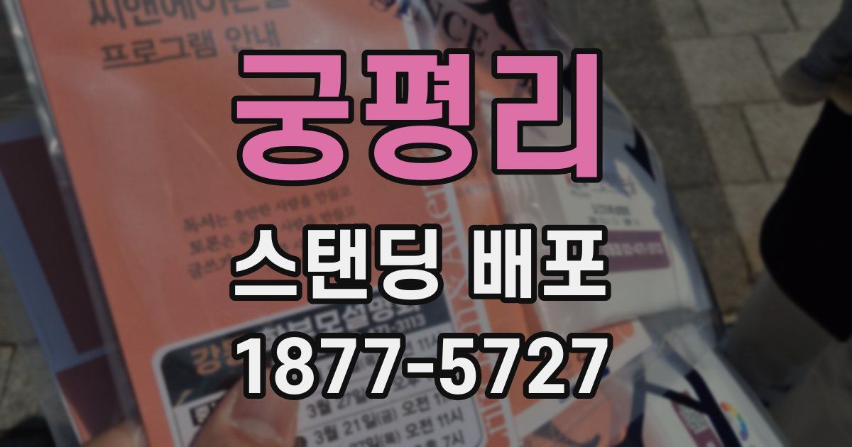 궁평리 스탠딩 배포