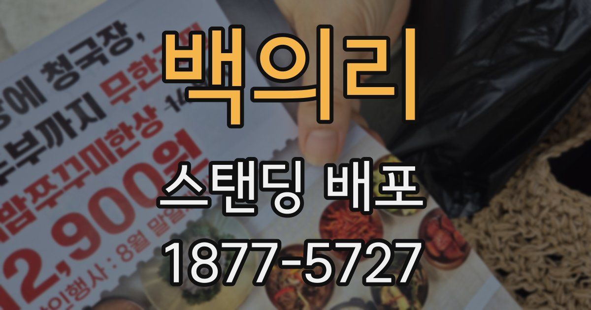 백의리 스탠딩 배포
