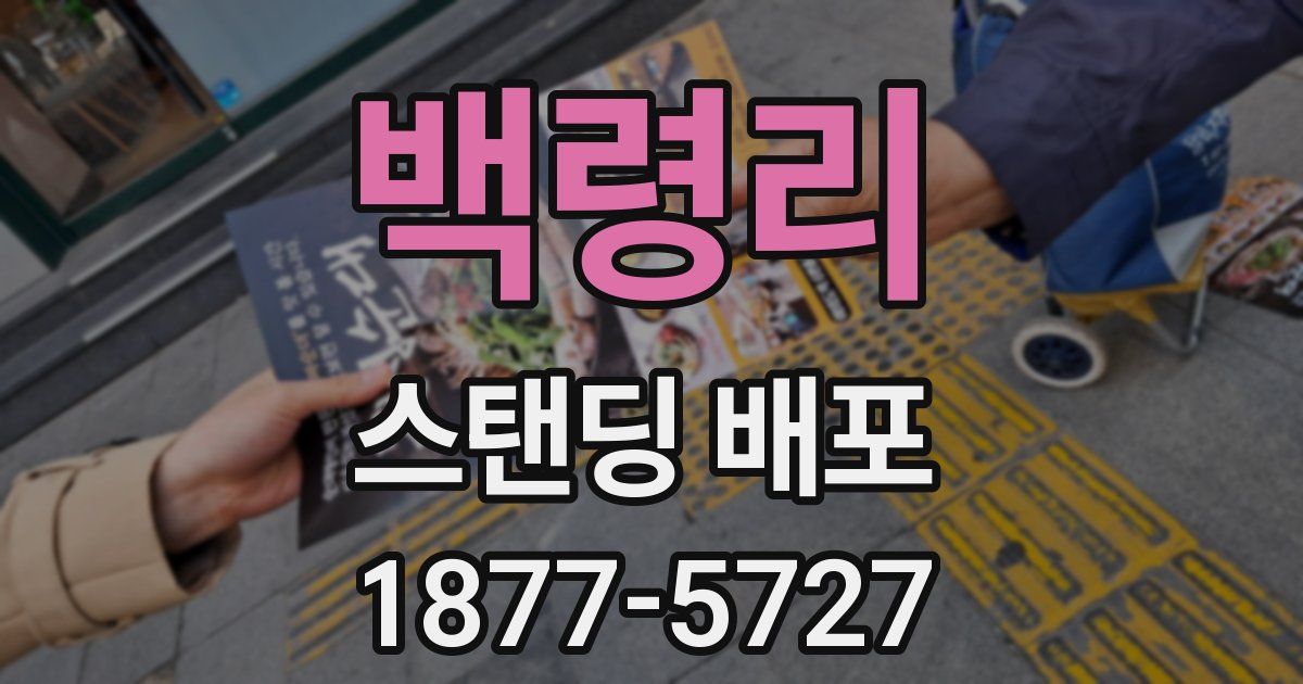 백령리 스탠딩 배포