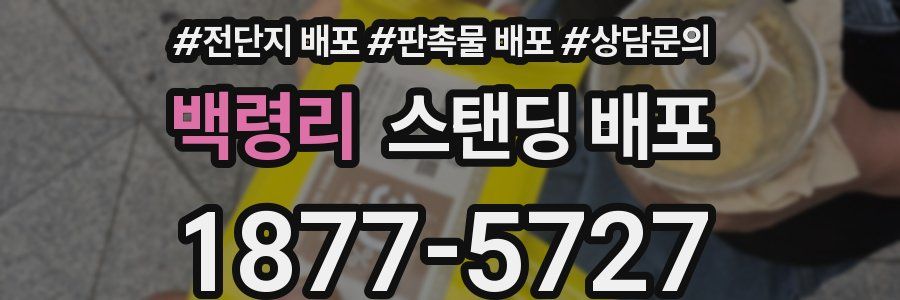 백령리 스탠딩 배포