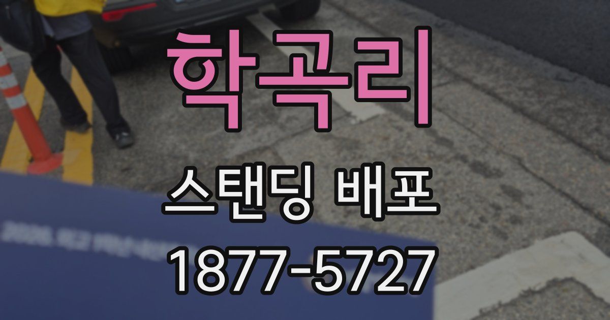 학곡리 스탠딩 배포