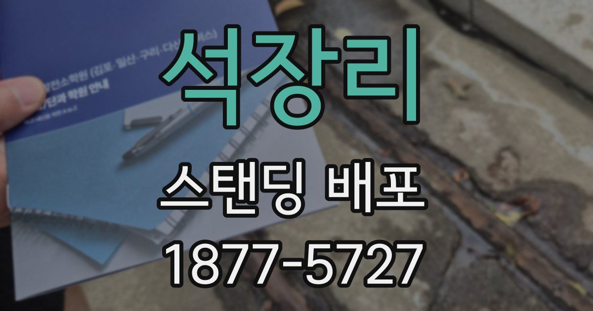 석장리 스탠딩 배포