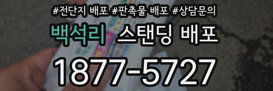 백석리 스탠딩 배포