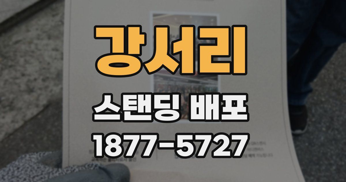 강서리 스탠딩 배포