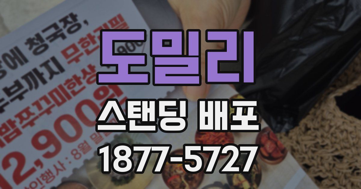 도밀리 스탠딩 배포
