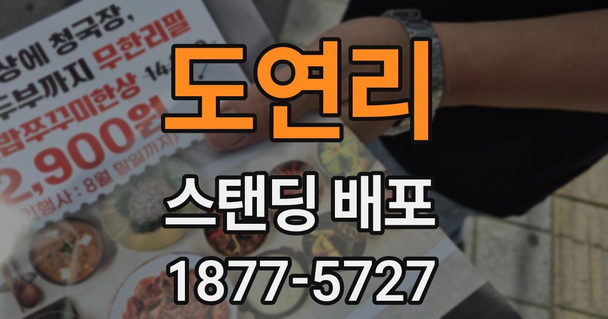 도연리 스탠딩 배포