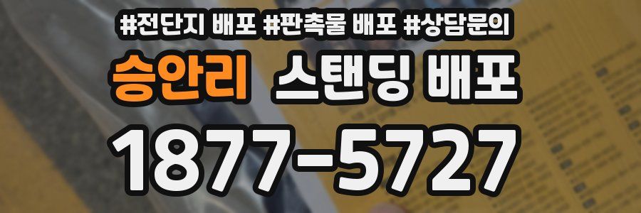 승안리 스탠딩 배포