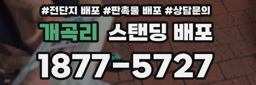 개곡리 스탠딩 배포