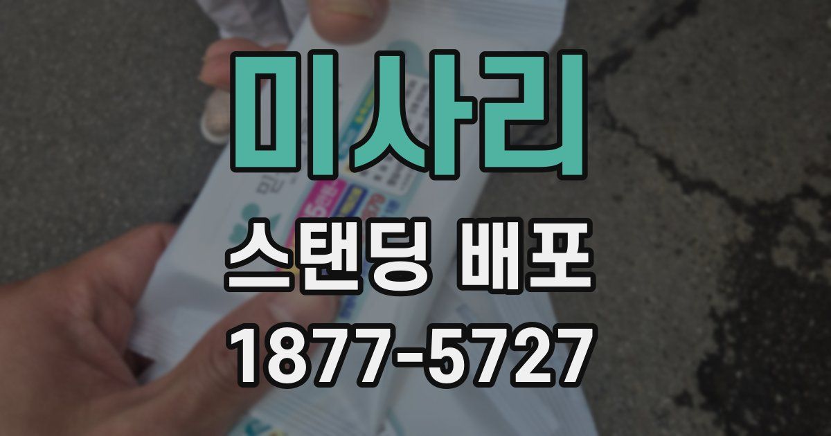 미사리 스탠딩 배포