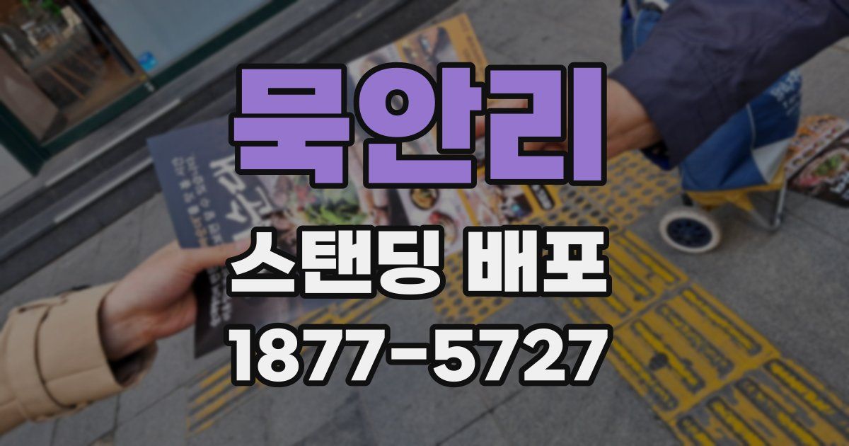 묵안리 스탠딩 배포