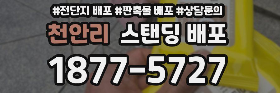천안리 스탠딩 배포