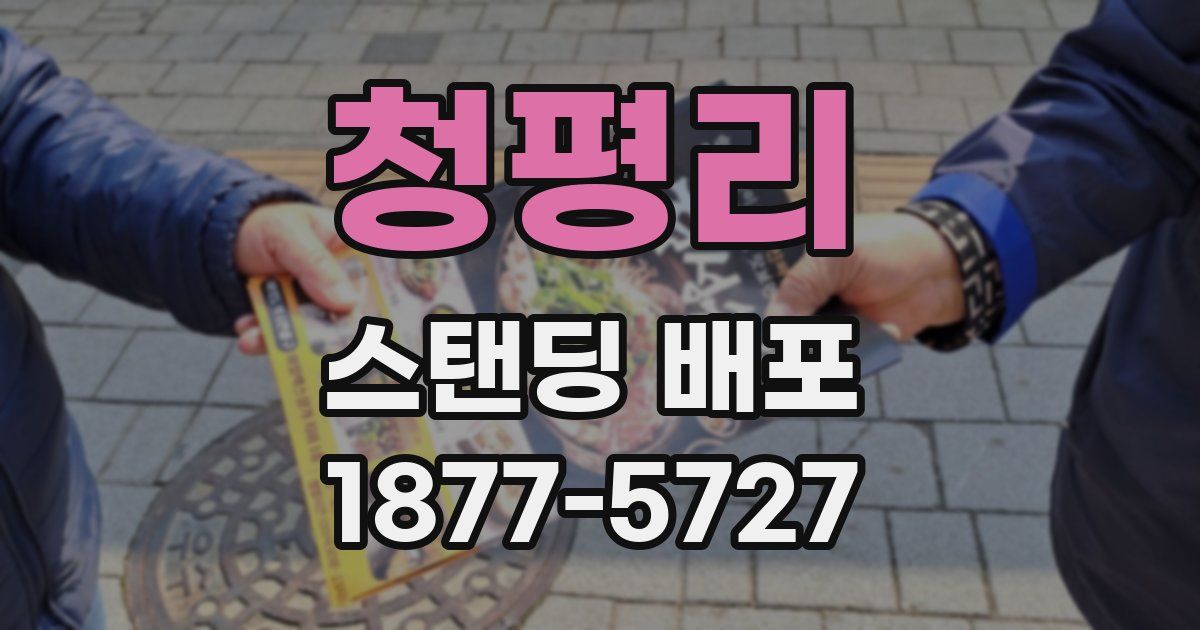 청평리 스탠딩 배포