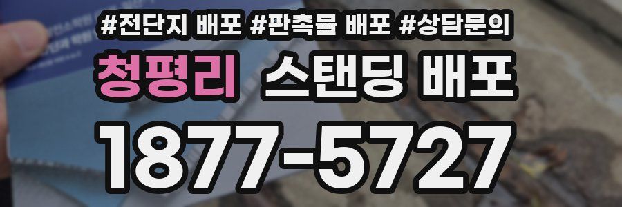 청평리 스탠딩 배포