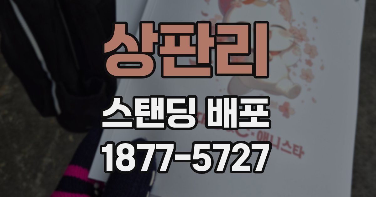 상판리 스탠딩 배포