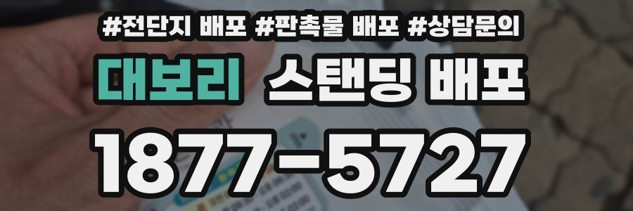 대보리 스탠딩 배포