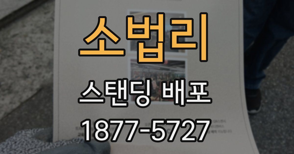 소법리 스탠딩 배포