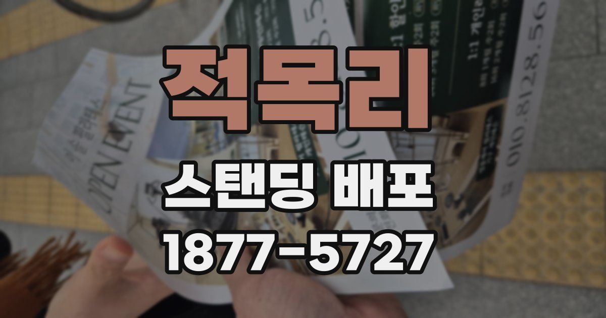 적목리 스탠딩 배포