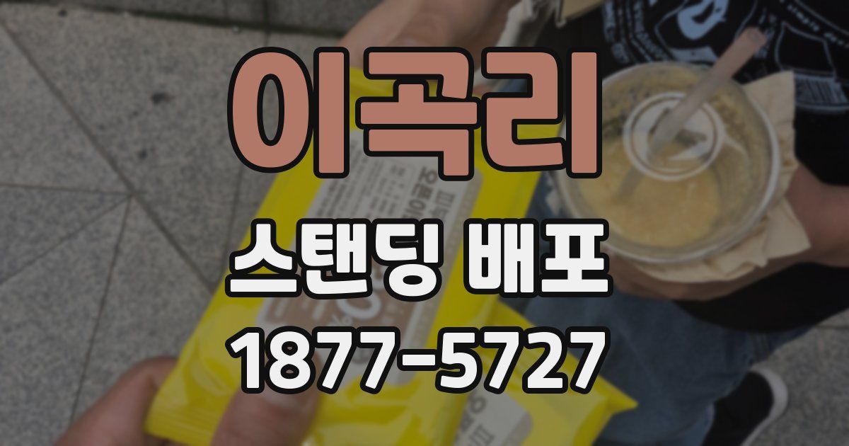 이곡리 스탠딩 배포