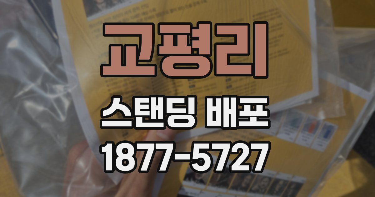 교평리 스탠딩 배포