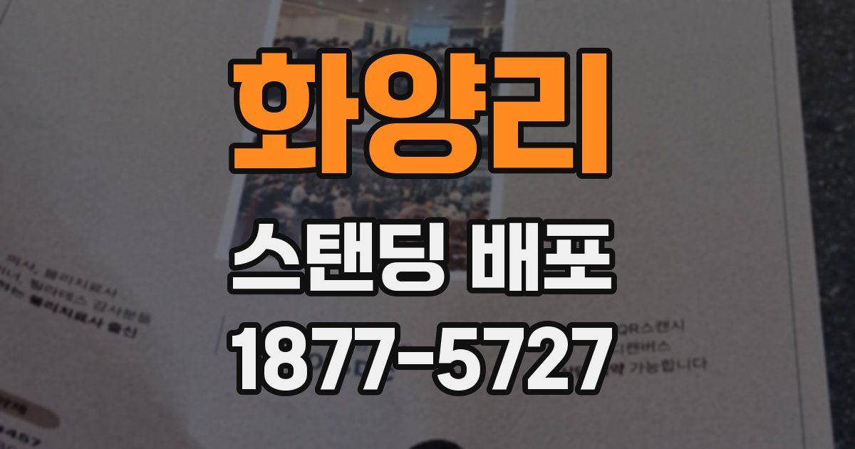 화양리 스탠딩 배포