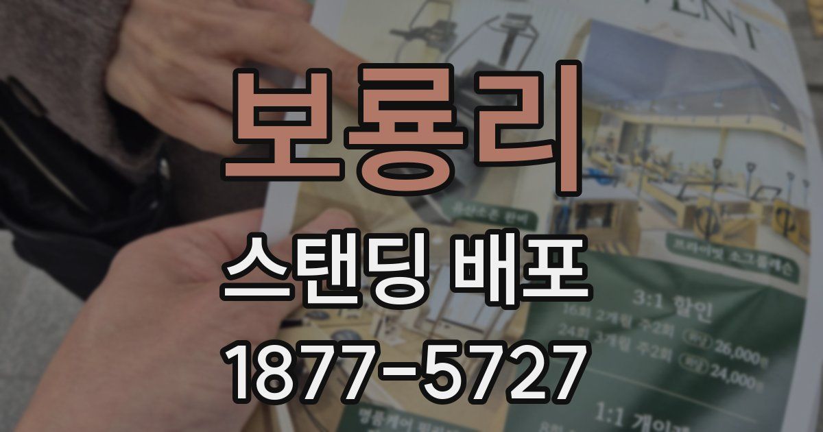 보룡리 스탠딩 배포