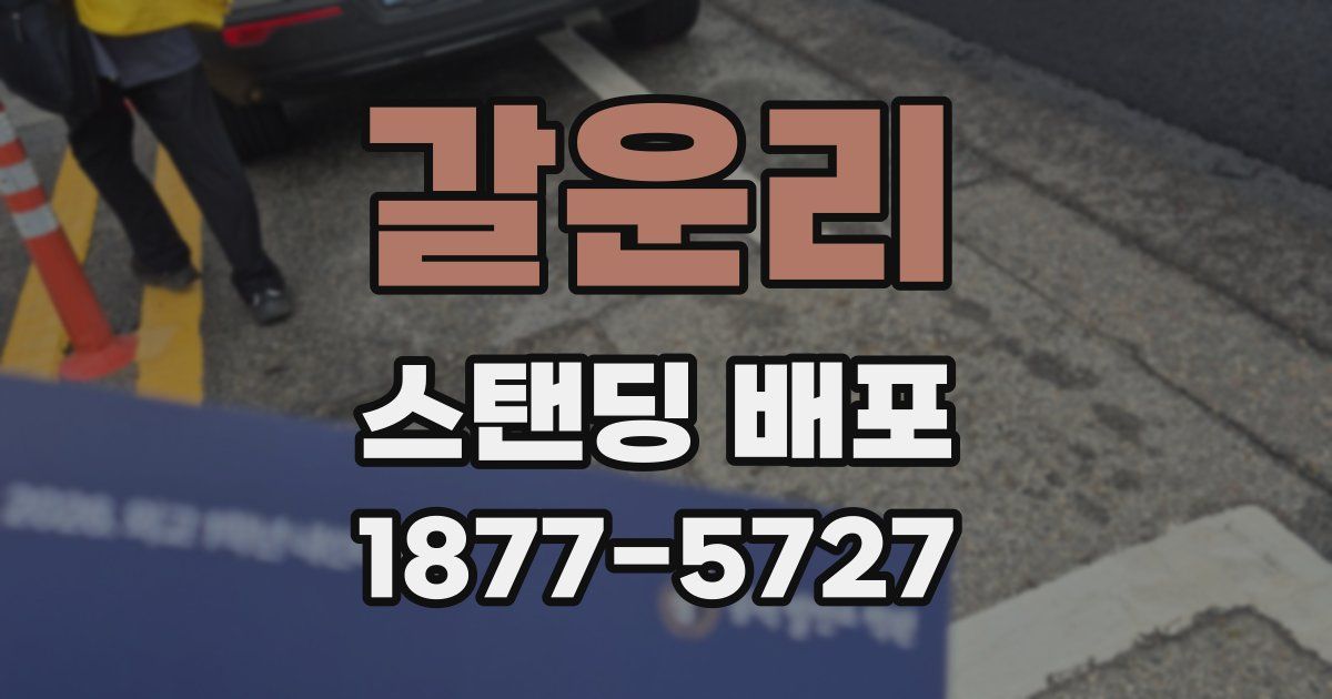 갈운리 스탠딩 배포