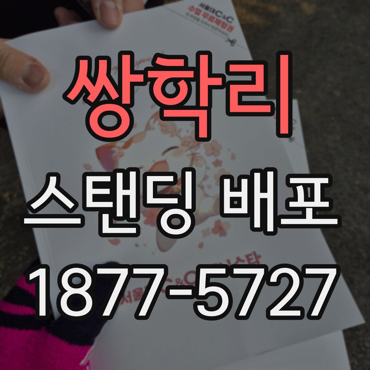 쌍학리 스탠딩 배포