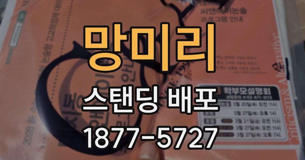 망미리 스탠딩 배포