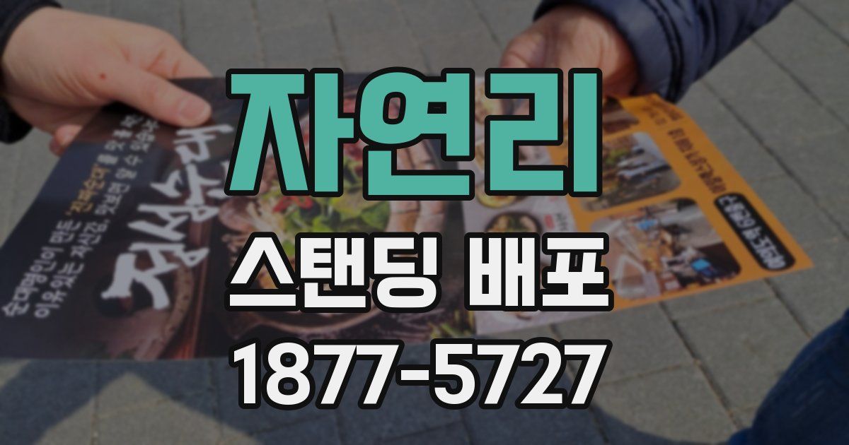 자연리 스탠딩 배포