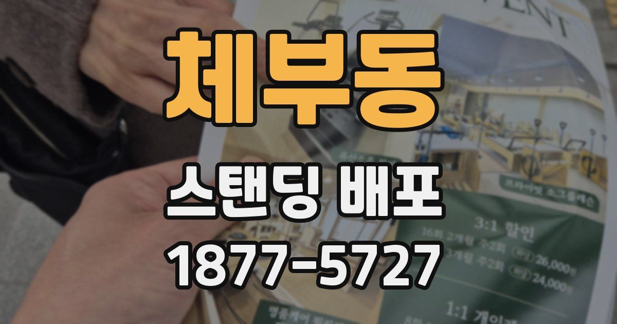 체부동 스탠딩 배포