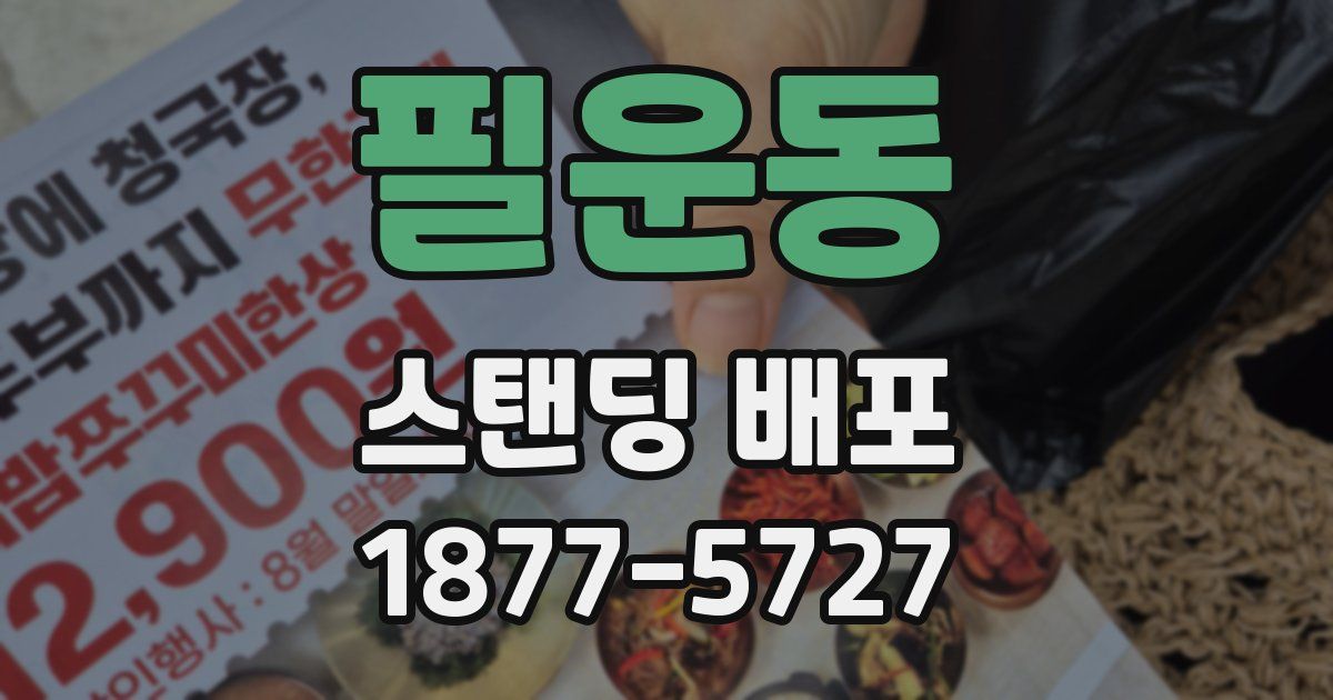 필운동 스탠딩 배포