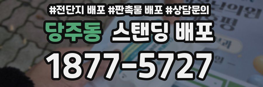 당주동 스탠딩 배포
