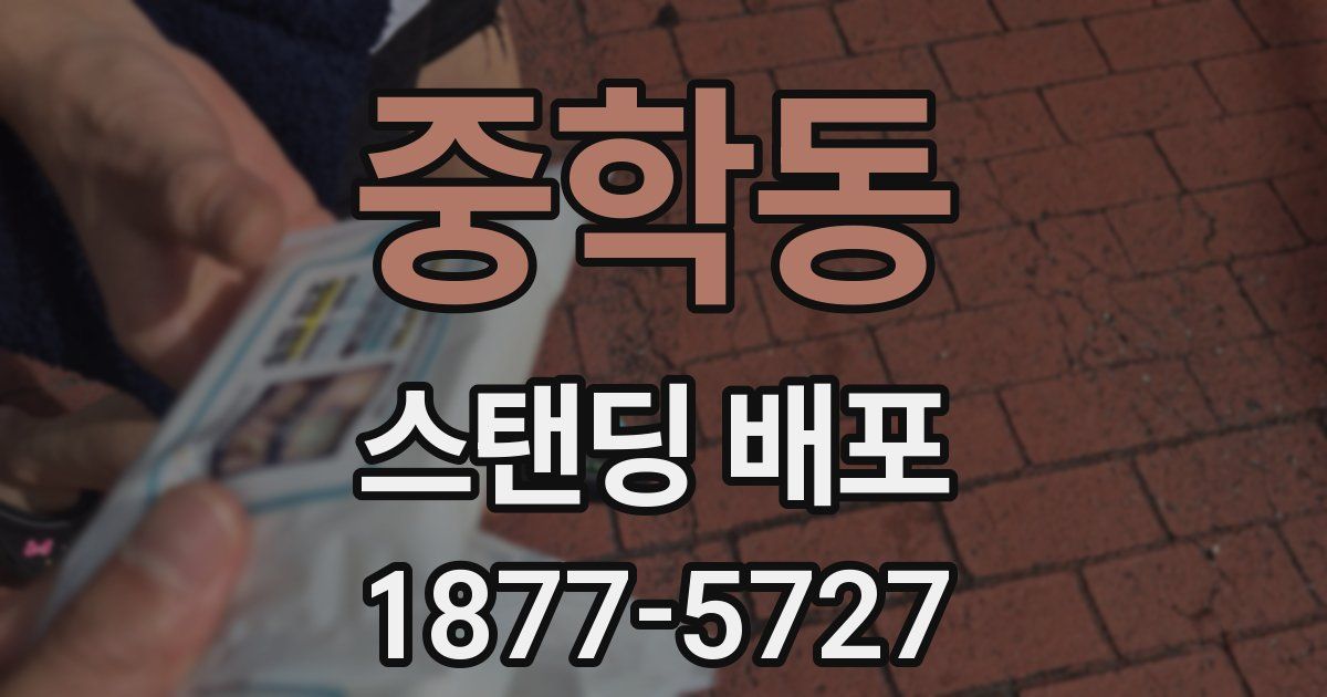 중학동 스탠딩 배포