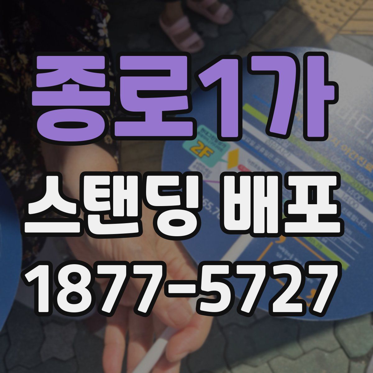 종로1가 스탠딩 배포