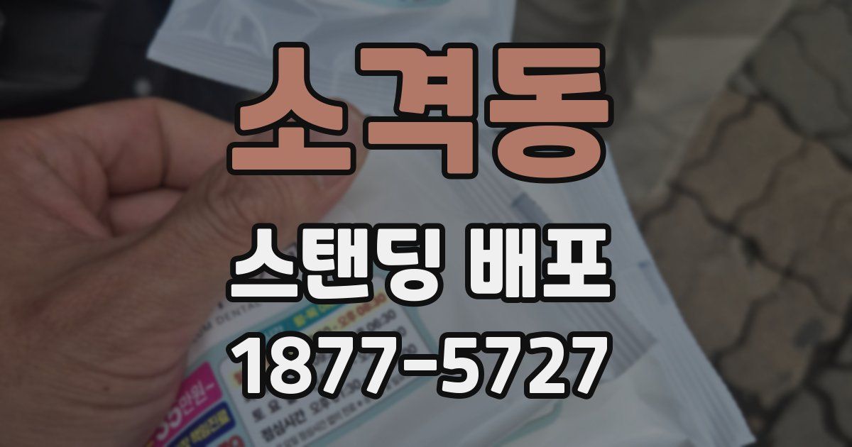 소격동 스탠딩 배포