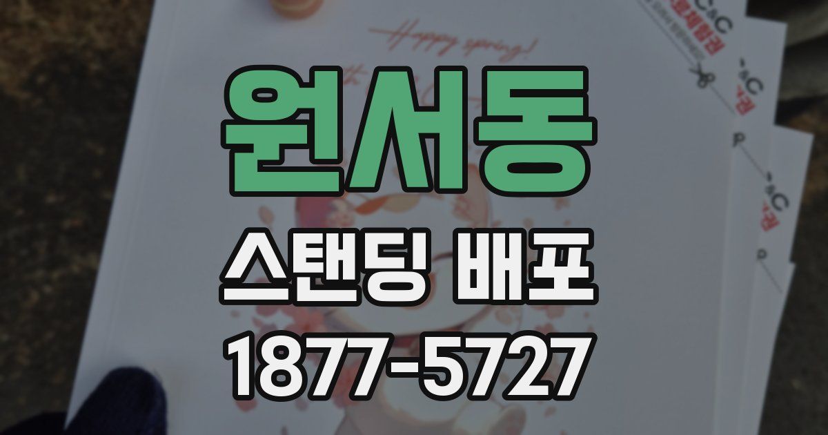 원서동 스탠딩 배포