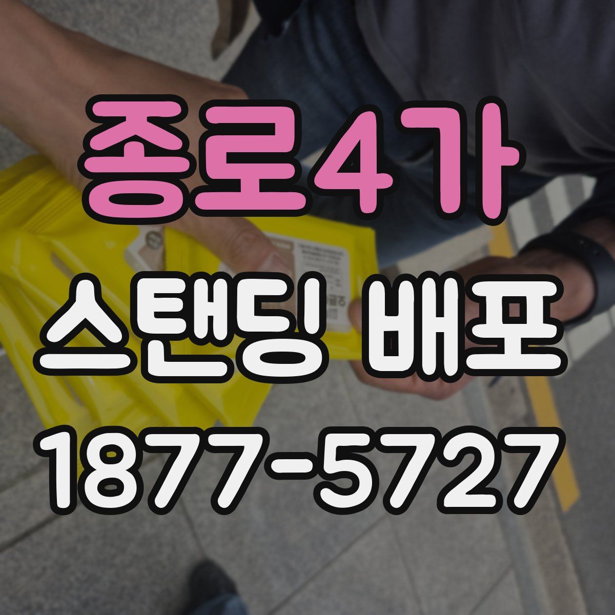 종로4가 스탠딩 배포