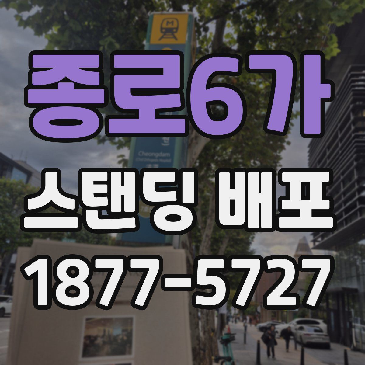 종로6가 스탠딩 배포
