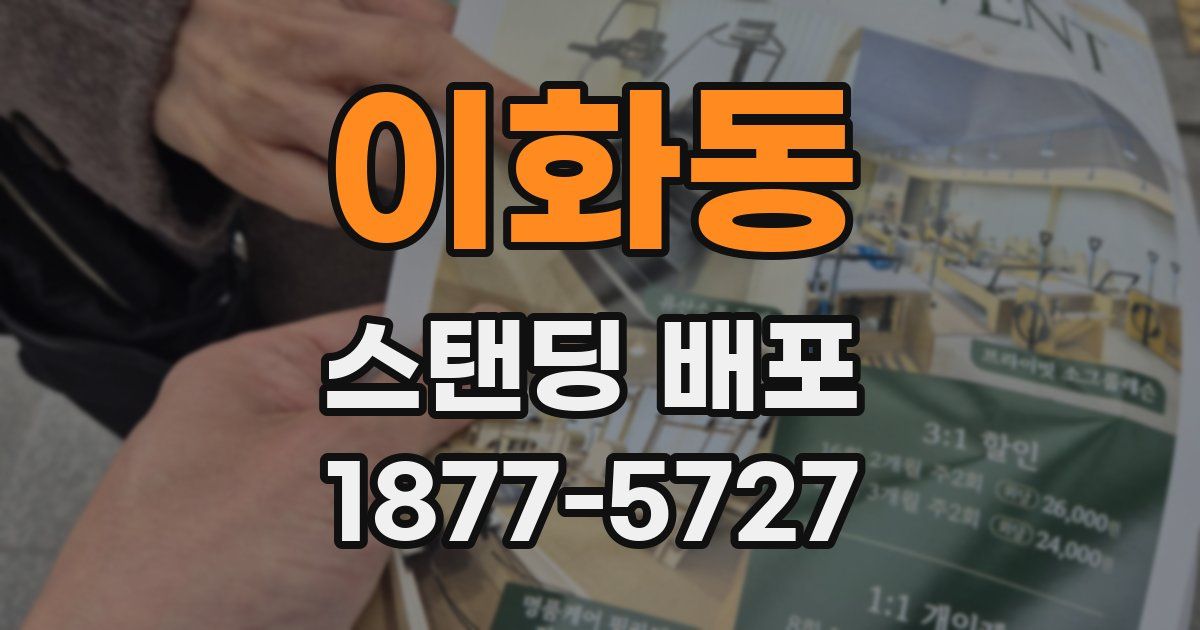 이화동 스탠딩 배포