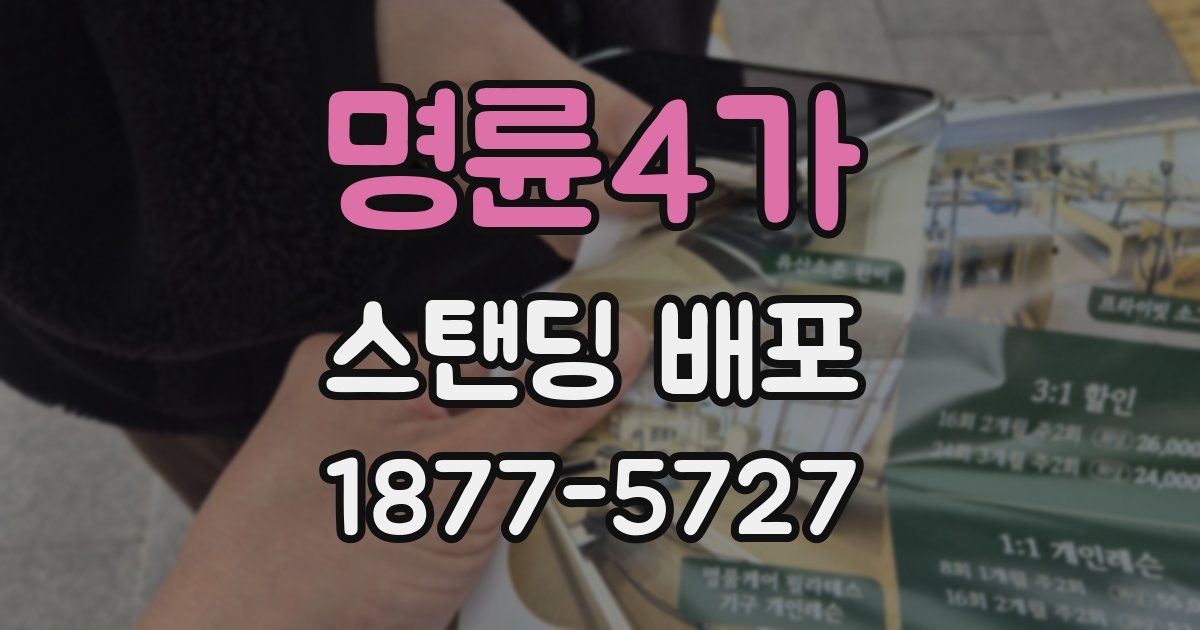 명륜4가 스탠딩 배포