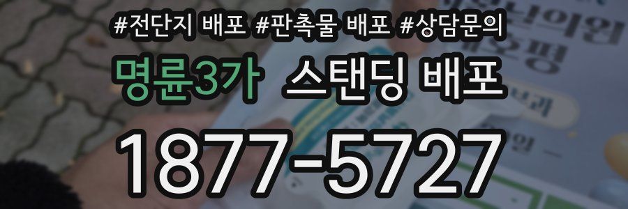 명륜3가 스탠딩 배포