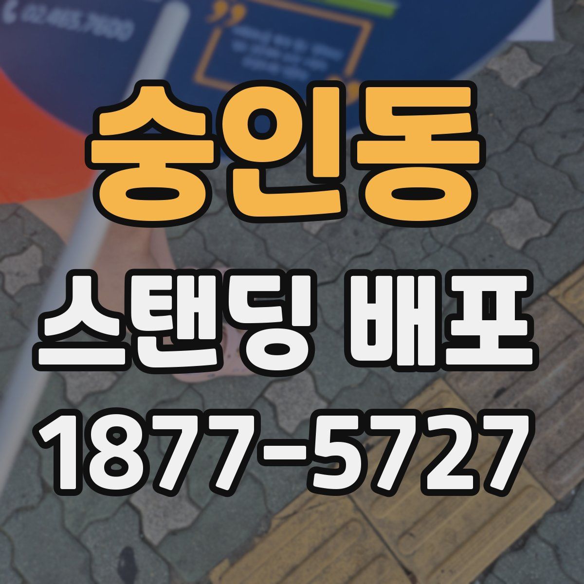 숭인동 스탠딩 배포
