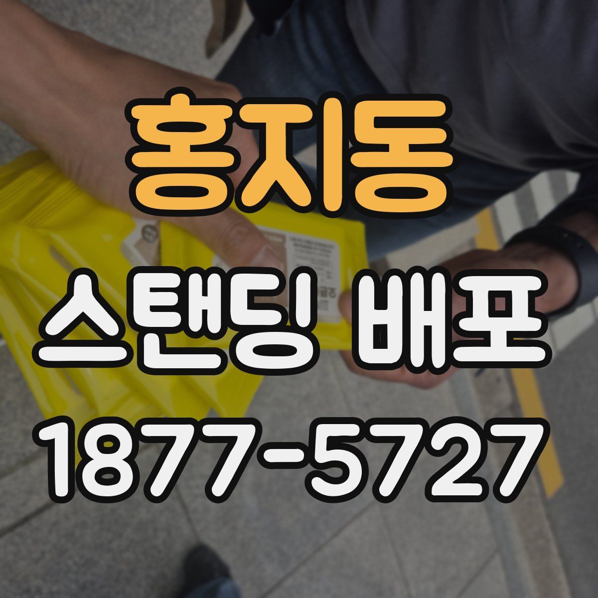 홍지동 스탠딩 배포