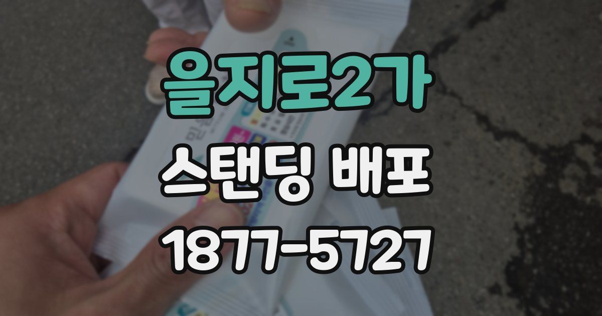 을지로2가 스탠딩 배포