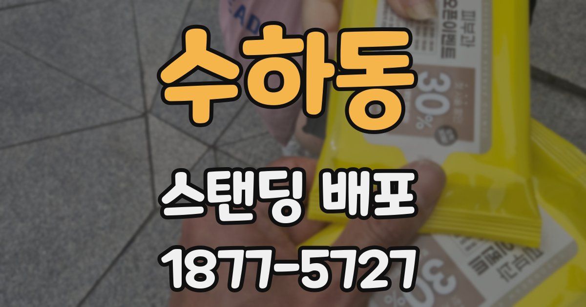 수하동 스탠딩 배포