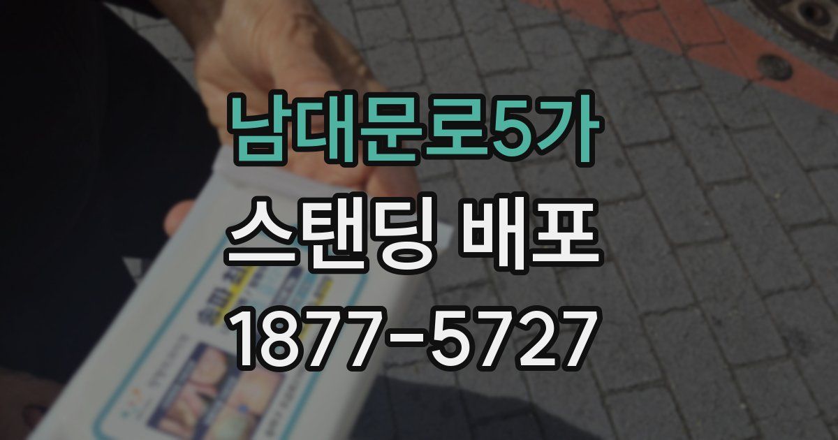 남대문로5가 스탠딩 배포