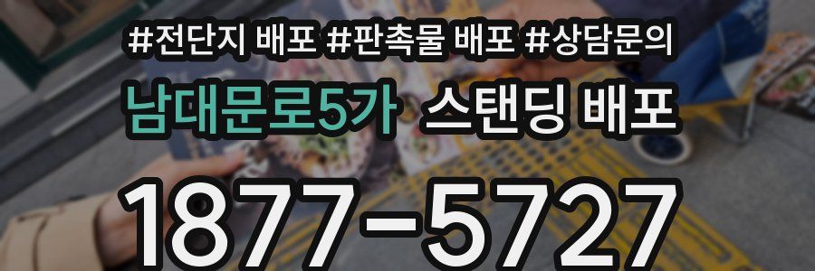 남대문로5가 스탠딩 배포